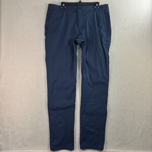Vineyard Vines OTG Performance Chino Pants Men 36x34 Blue On The Go Stretch Prep